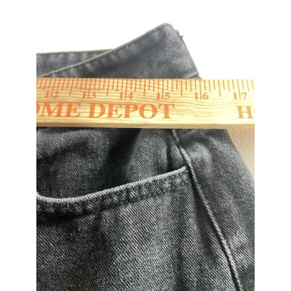 RUMWE Jeans Womens Large12-14 Black Graphic Print unique Gangsta Hip Hop Rare - Picture 9 of 11